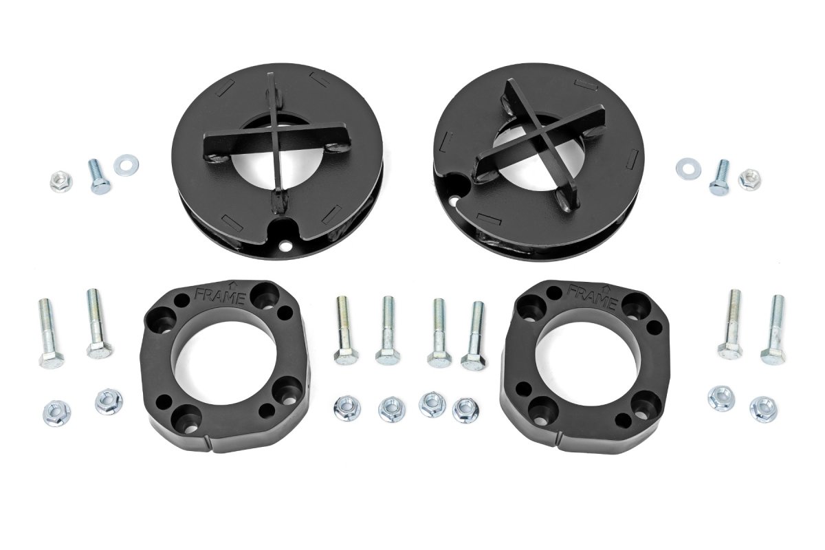 Toyota Tundra Suspension Lift Kit - Front + Rear - Rough Country - 1.75 Inch Leveling Kit w/ Rear Spacer - '22-'25